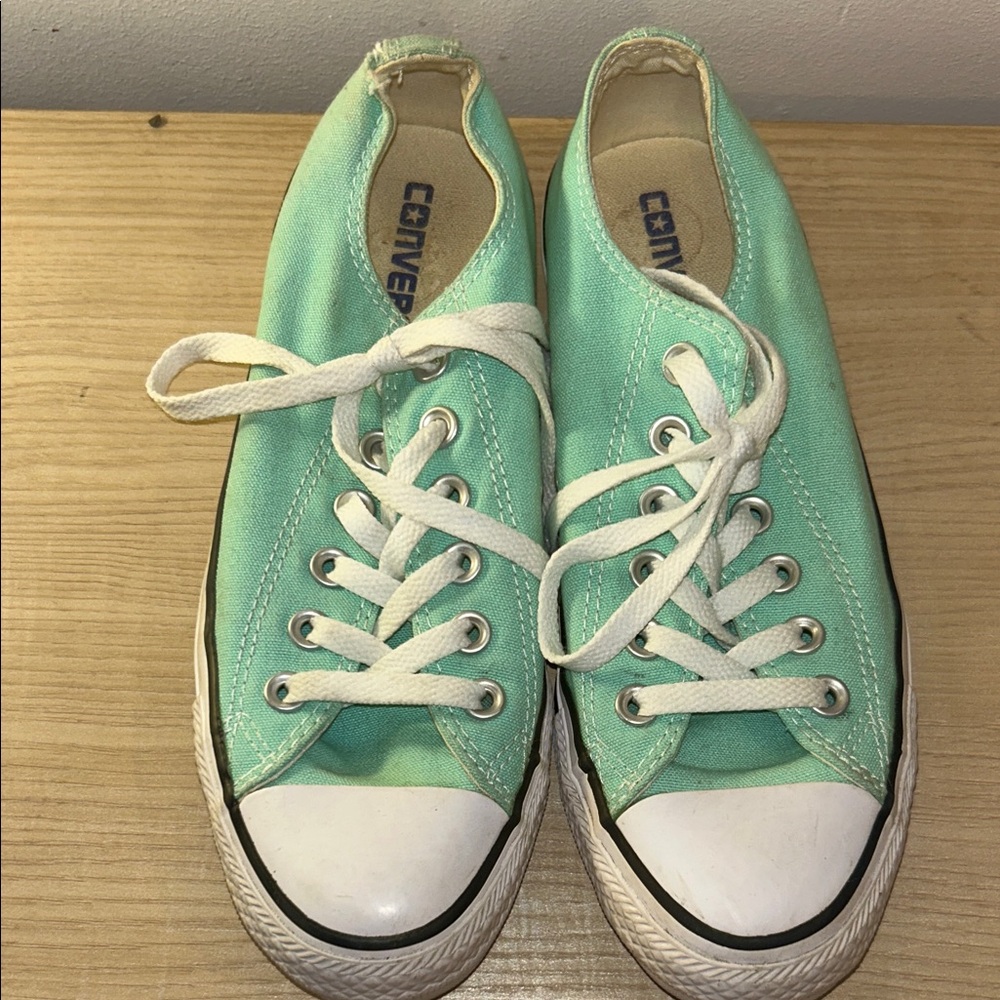 Converse Mint Green Canvas Sneakers